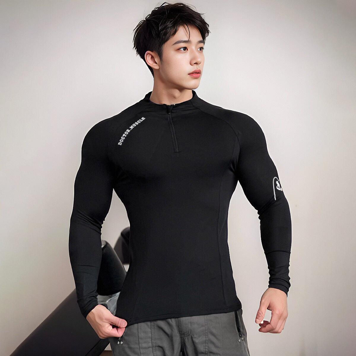 American Casual Zipper Sports Autumn And Winter Workout Clothes