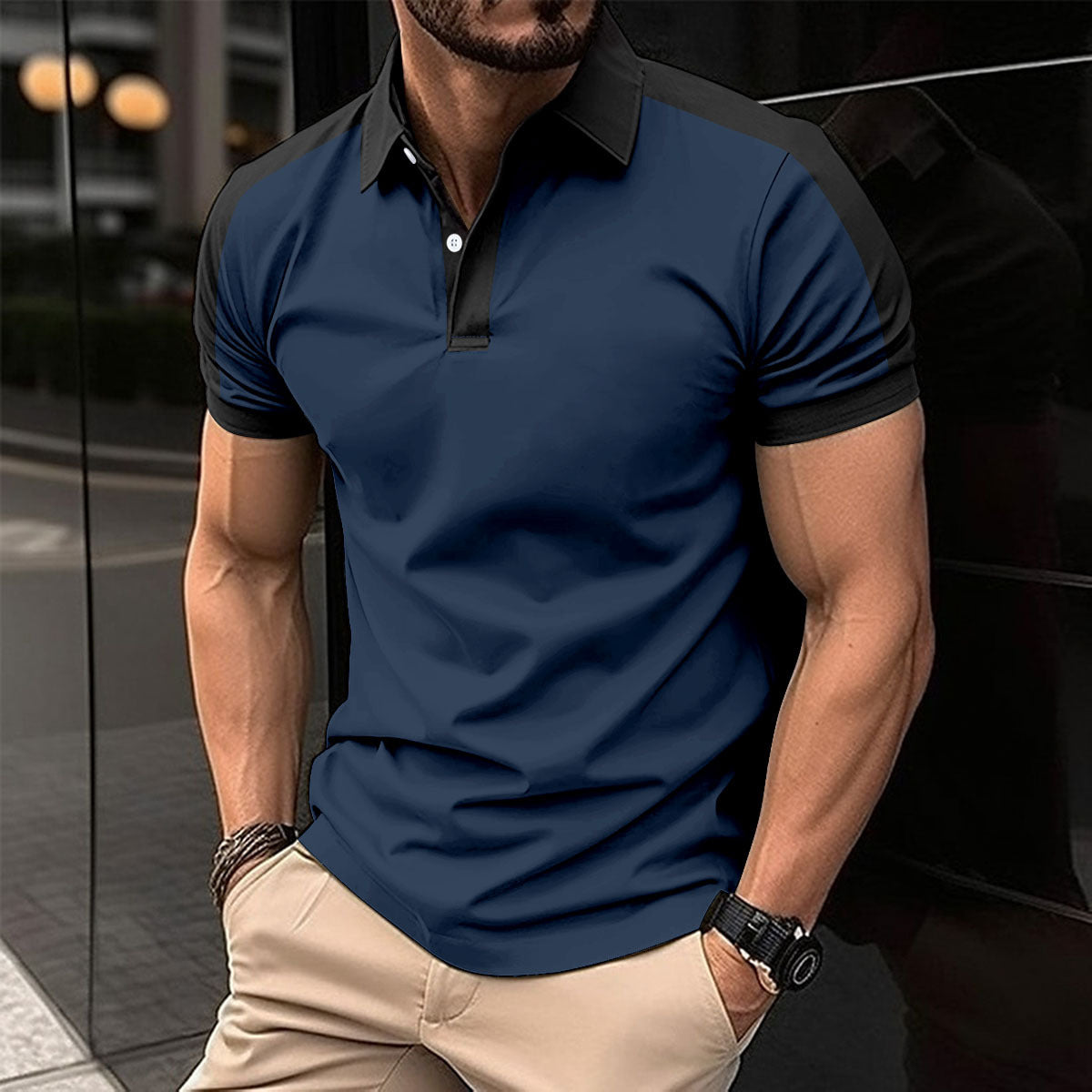 Men's Short Sleeve Casual Polo Shirts