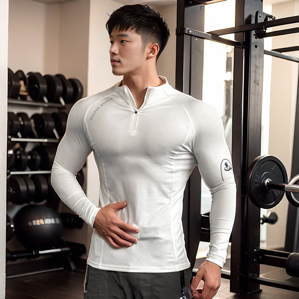 American Casual Zipper Sports Autumn And Winter Workout Clothes