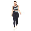 Plus Size Women's Stitching Sports Fitness Clothes