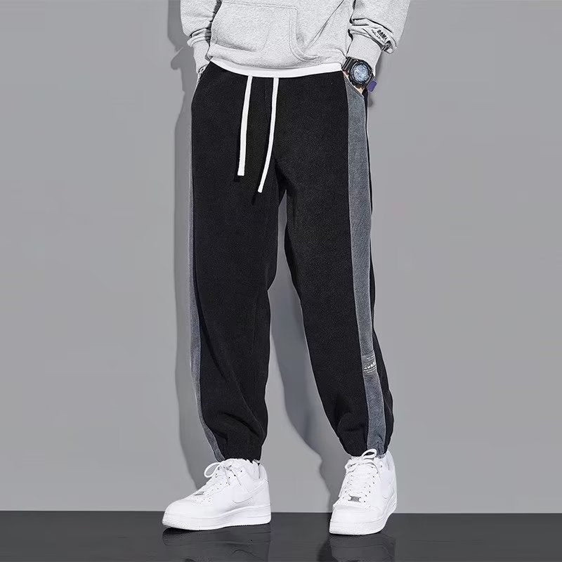 Stylish MidWaist Cropped Sports Pants in Grey Black Apricot