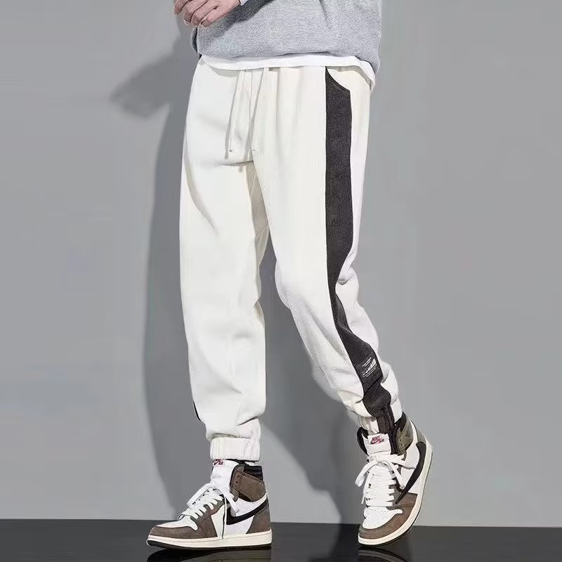 Stylish MidWaist Cropped Sports Pants in Grey Black Apricot