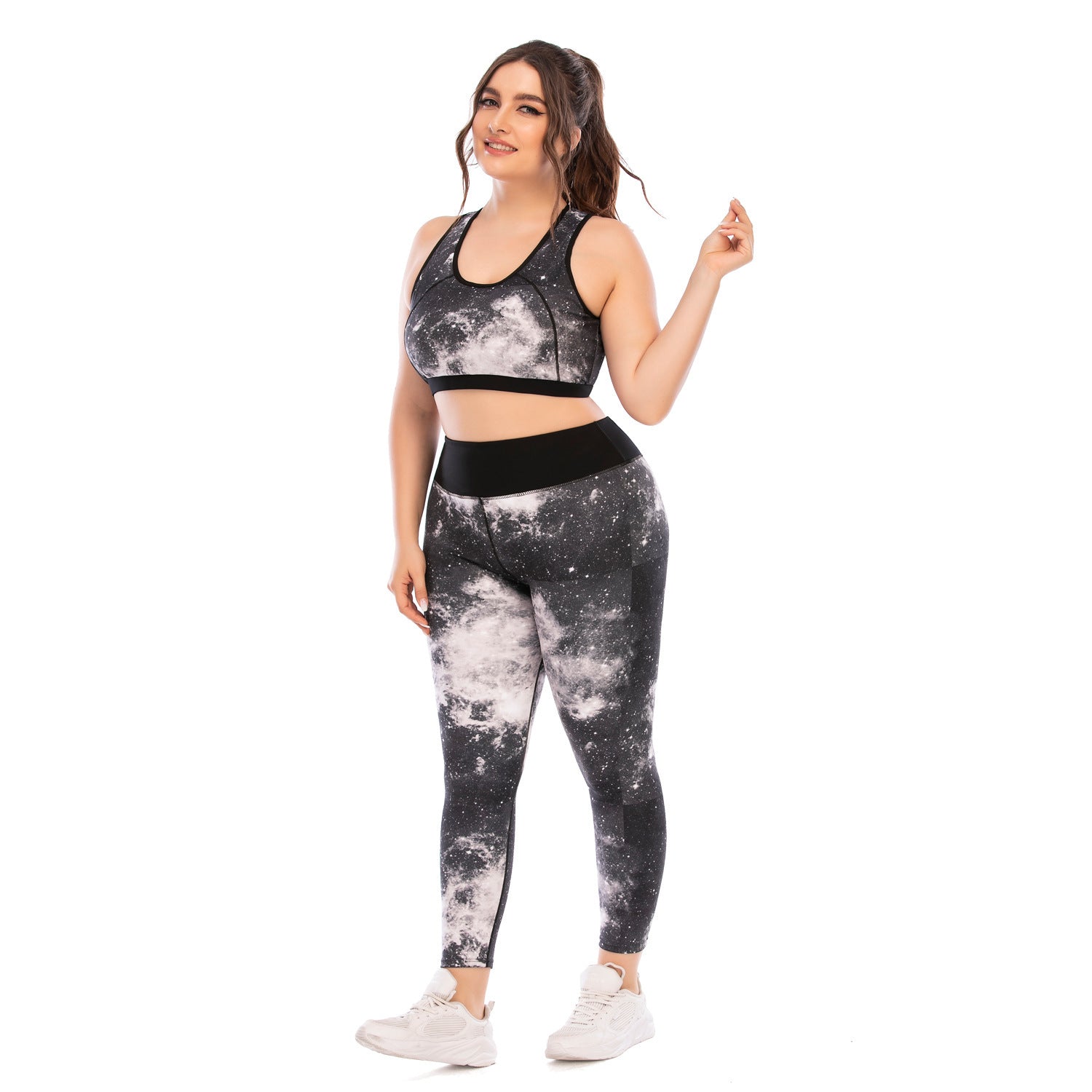 Plus Size Yoga Tight-fitting Sports Pants Bra