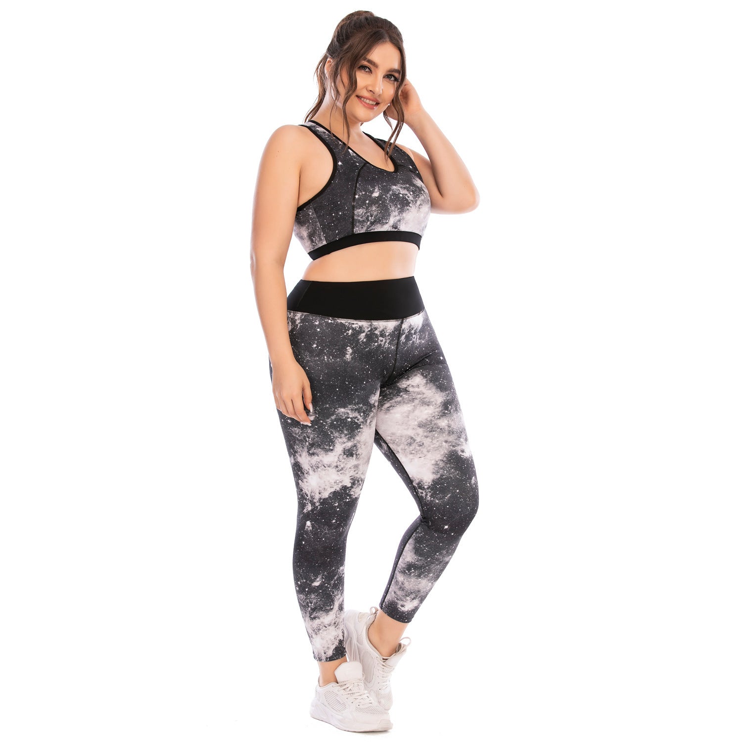 Plus Size Yoga Tight-fitting Sports Pants Bra