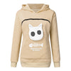 Women Hoodie Long Sleeve Sweatshirt with Cat Pet Pocket