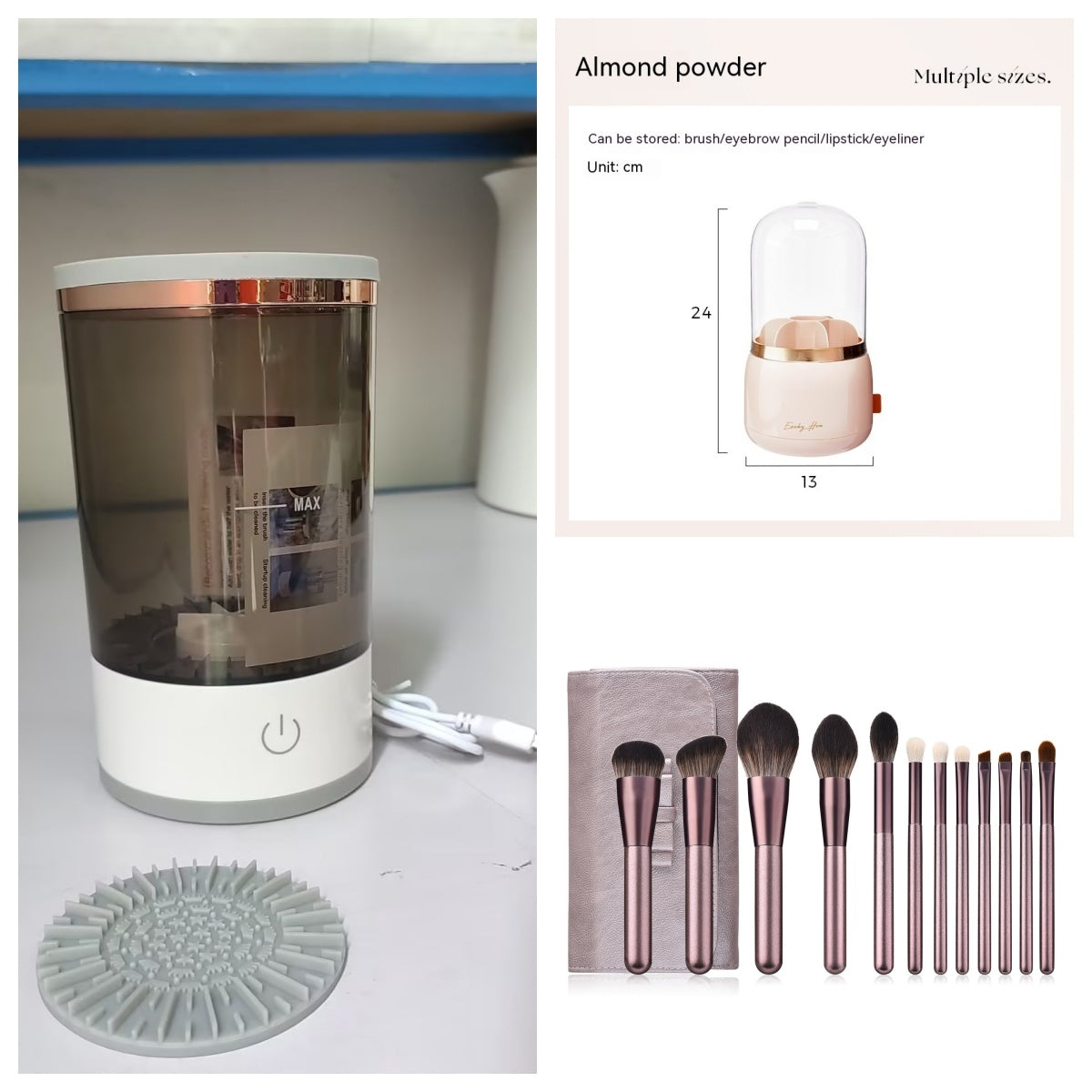 Electric Makeup Brush Cleaner Machine