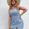 Plus Size Print Halter Dress