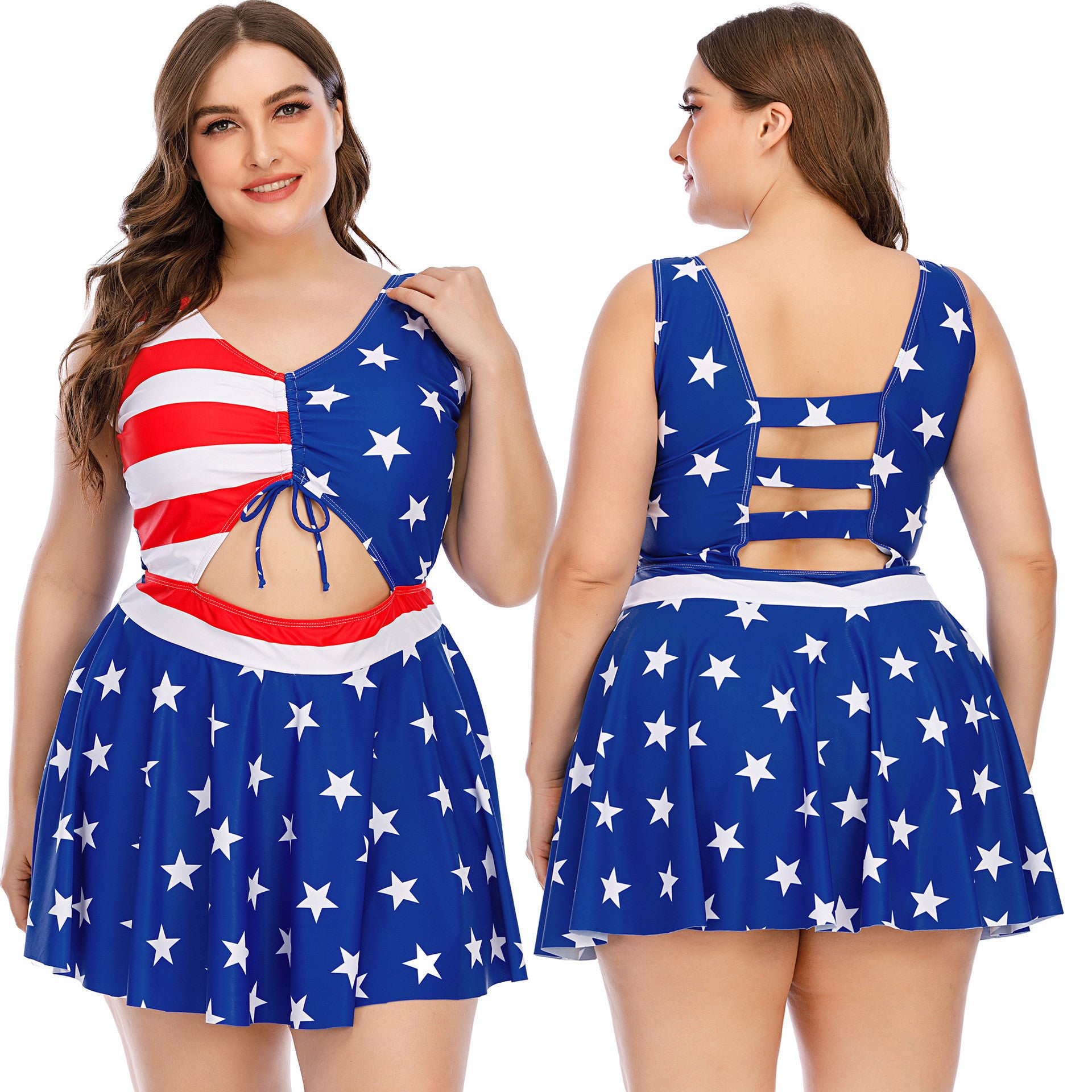 Plus size Women's one-piece swimsuit