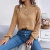 Casual Hollow Round Neck Pullover Sweater