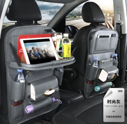 PU Leather Multifunction Car Storage Hanging Bag