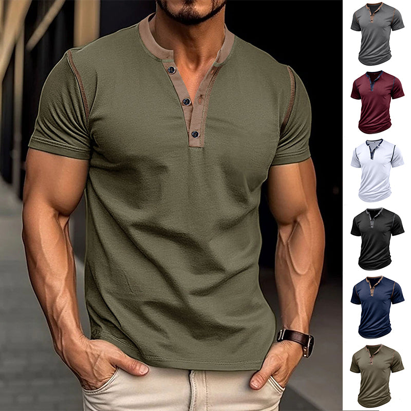 Men's Stylish Short-sleeved Polo Shirt