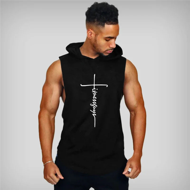 Muscle Fitness Hooded Tank Top