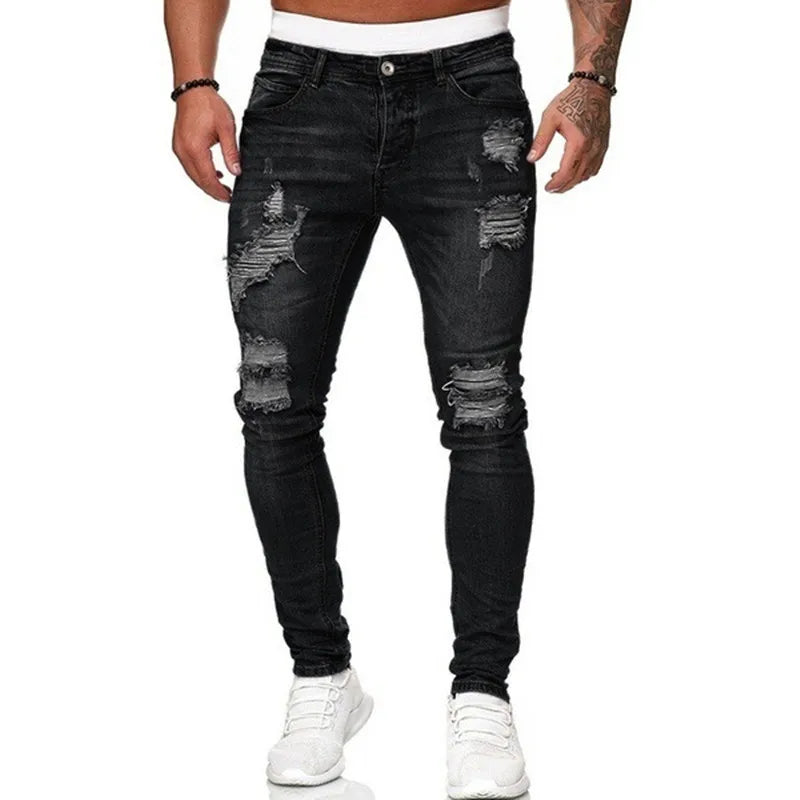 Men's Ripped Skinny Jeans