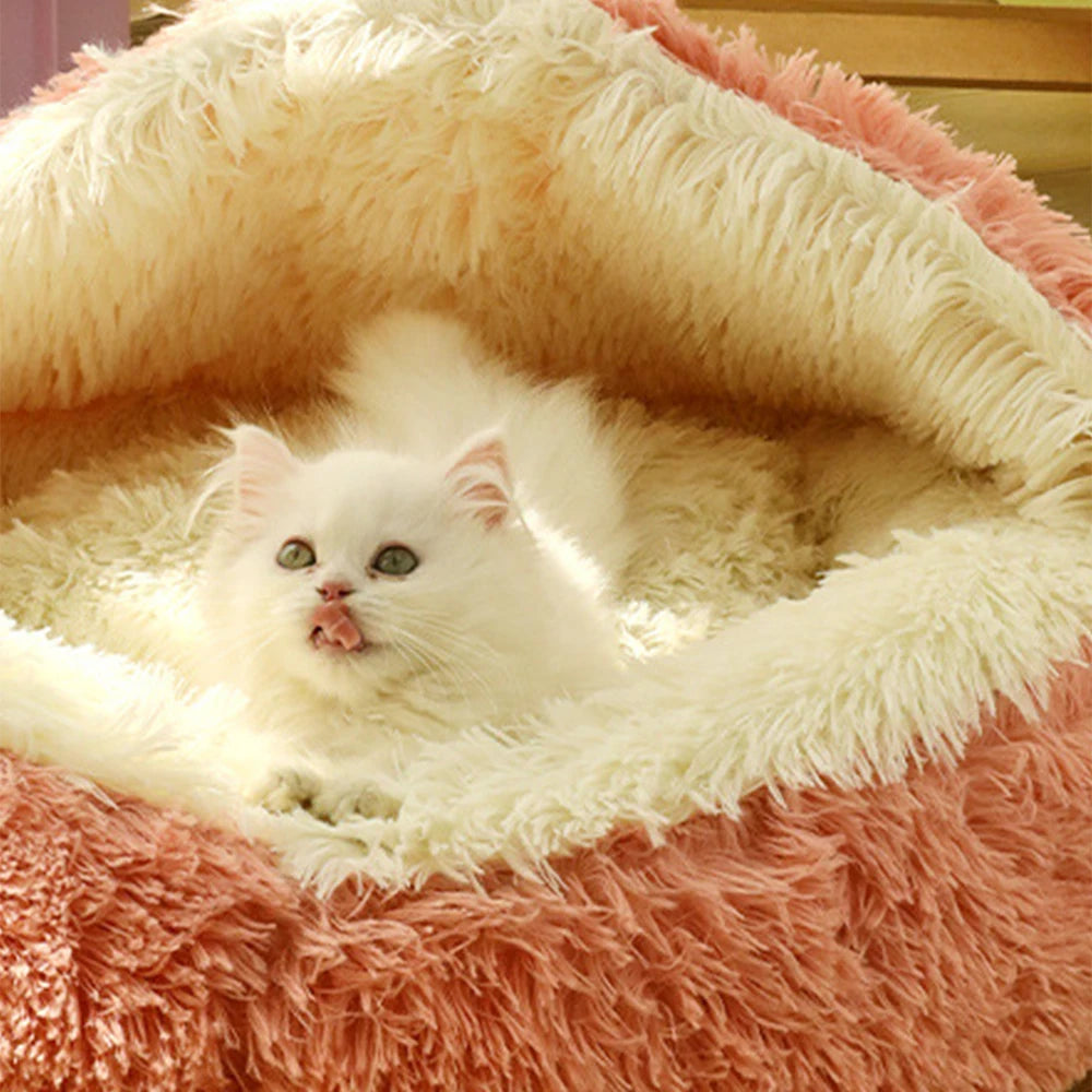 Cozy Round Cushion for Your Feline Friend