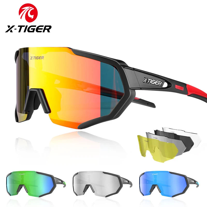 X-TIGER Polarized Cycling Glasses with 5 Lens Options