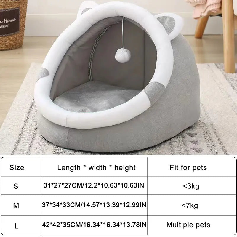 Cozy Cat Bed Tent for Small & Large Cats