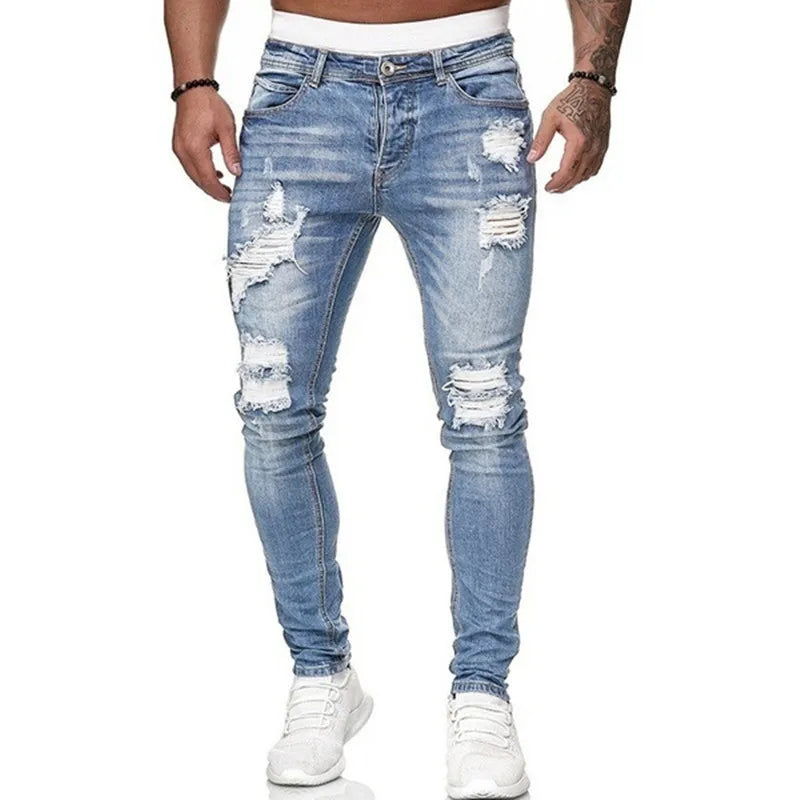 Men's Ripped Skinny Jeans