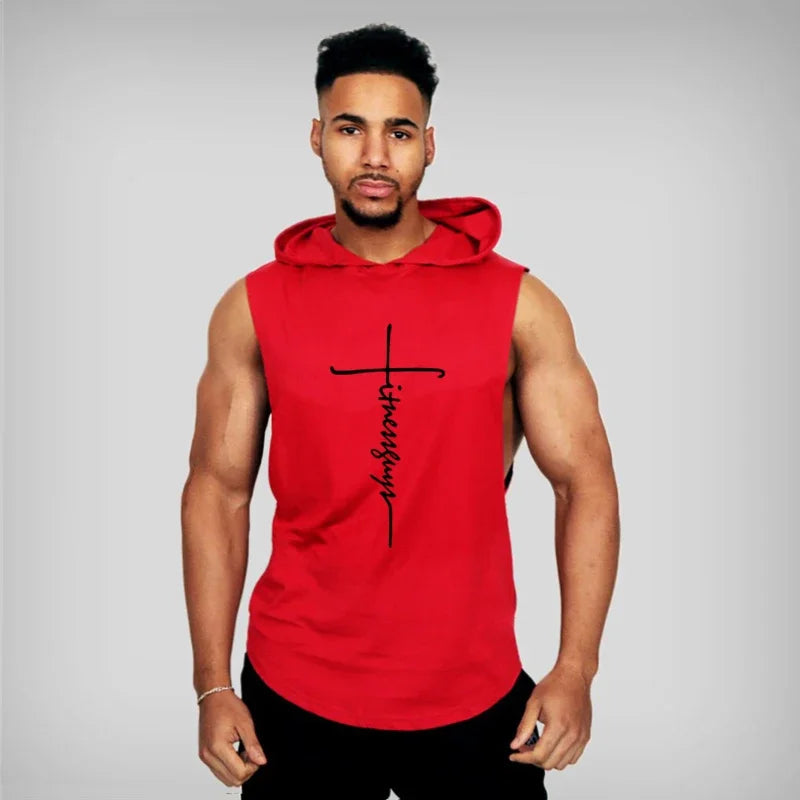 Muscle Fitness Hooded Tank Top