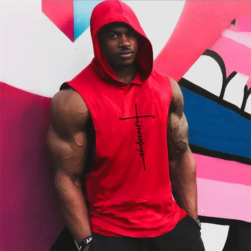 Muscle Fitness Hooded Tank Top