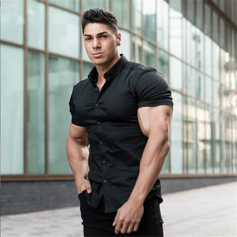 Super Slim Fit Short Sleeve Shirts