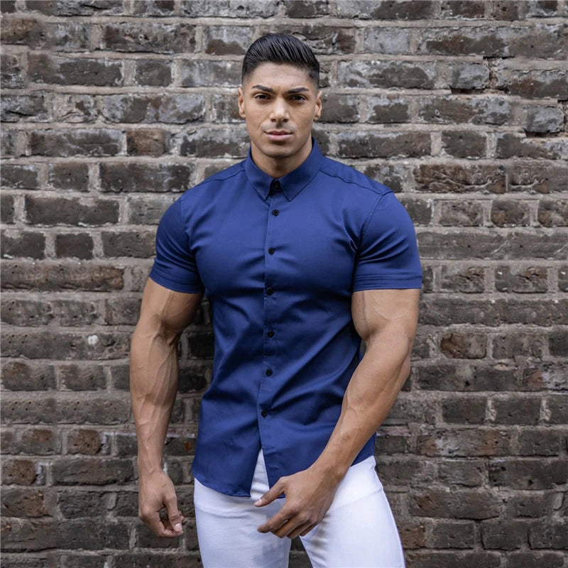 Super Slim Fit Short Sleeve Shirts