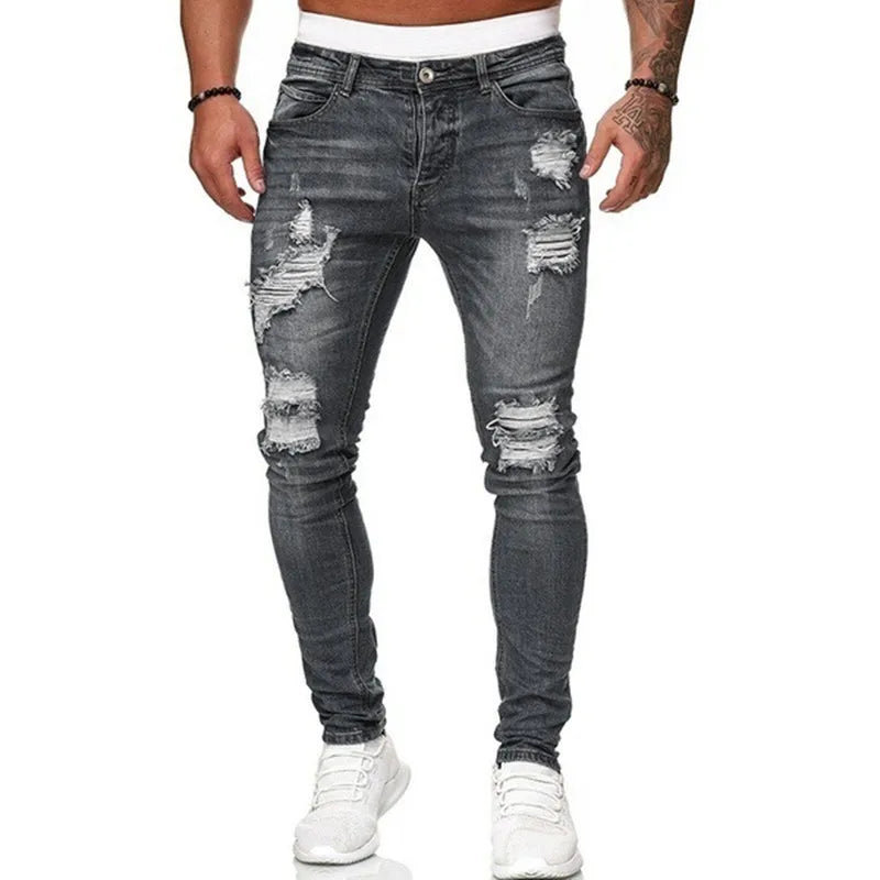 Men's Ripped Skinny Jeans