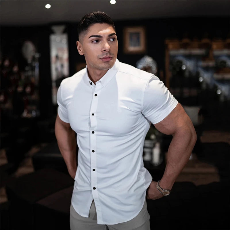 Super Slim Fit Short Sleeve Shirts