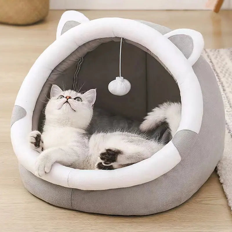 Cozy Cat Bed Tent for Small & Large Cats