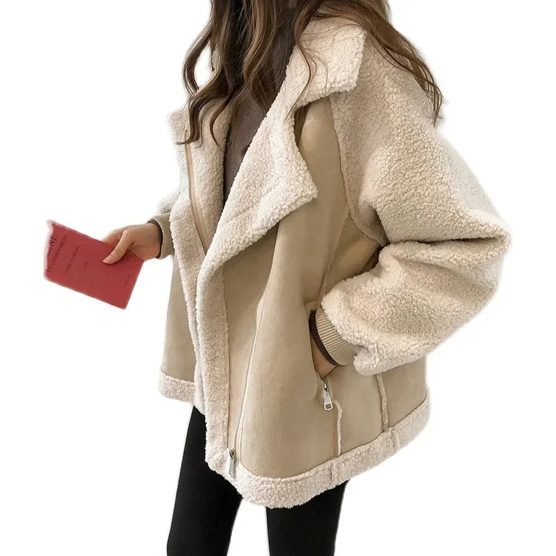 Women's Bomber Coat Thickened Winter Jacket