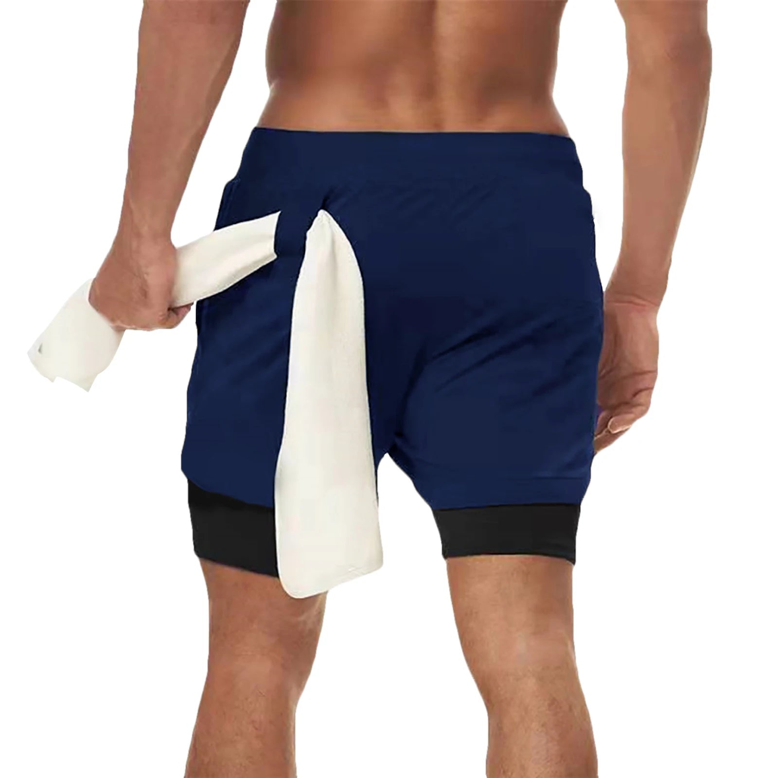 Men's 2-In-1 Double-deck Quick Dry Sport Shorts