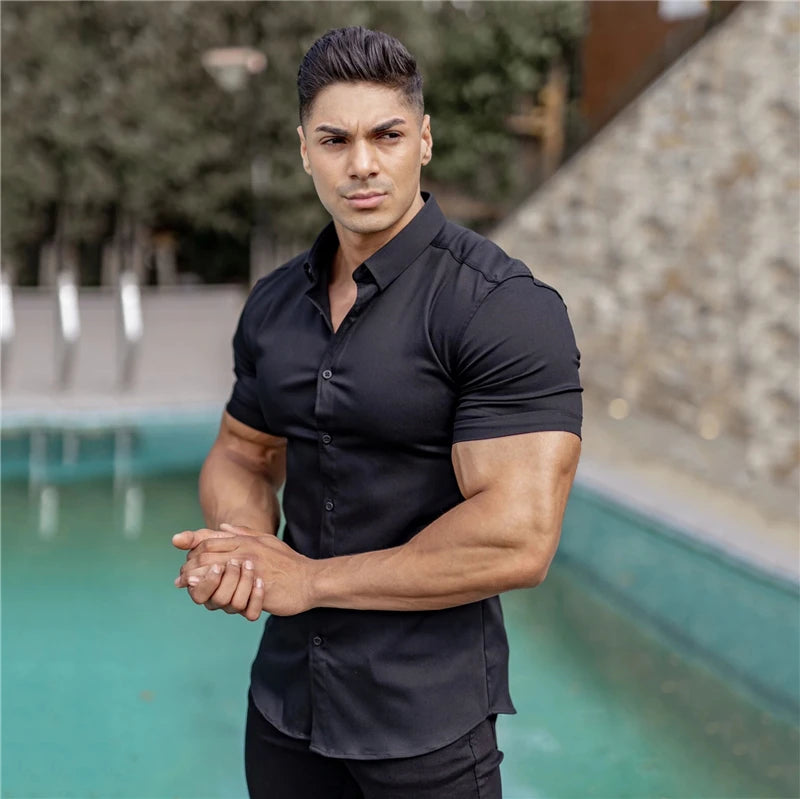 Super Slim Fit Short Sleeve Shirts