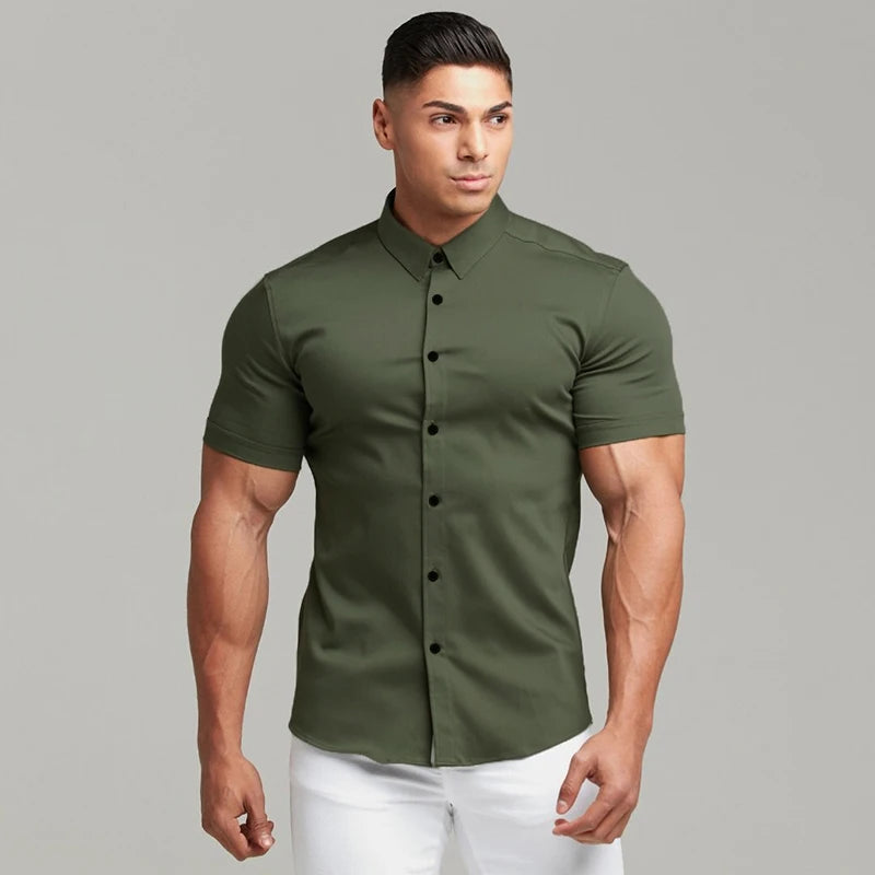 Super Slim Fit Short Sleeve Shirts