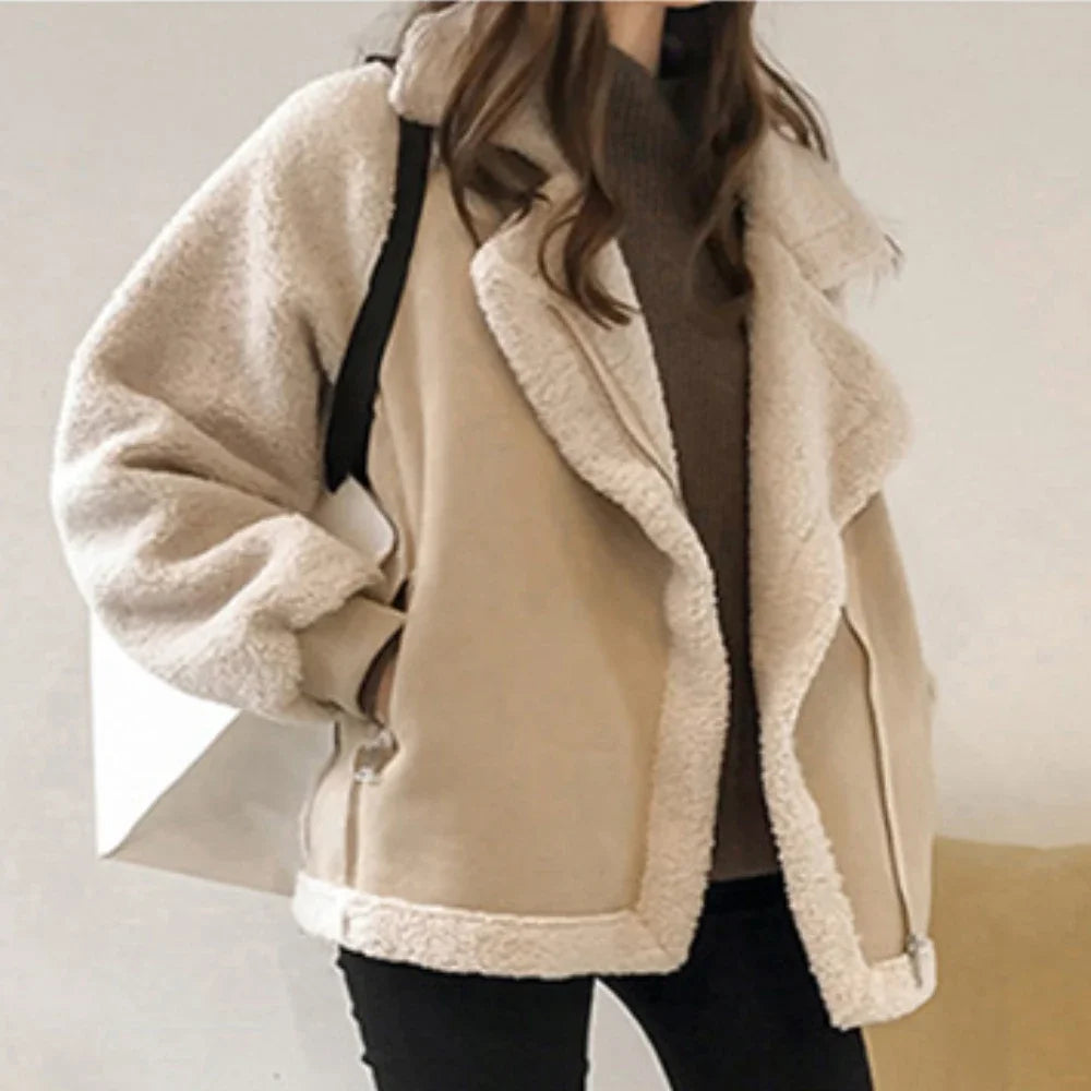 Women's Bomber Coat Thickened Winter Jacket