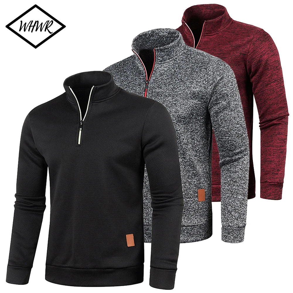 Thicker Spring Half Zip Pullover