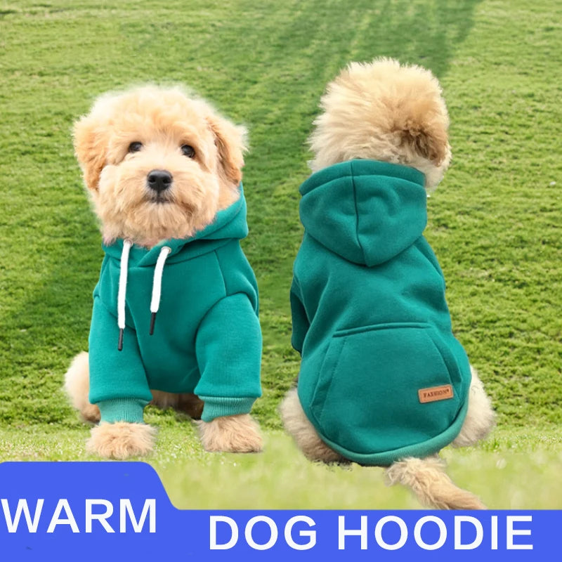 Warm Fleece Small & Medium Pet Dog Hoodie Vest