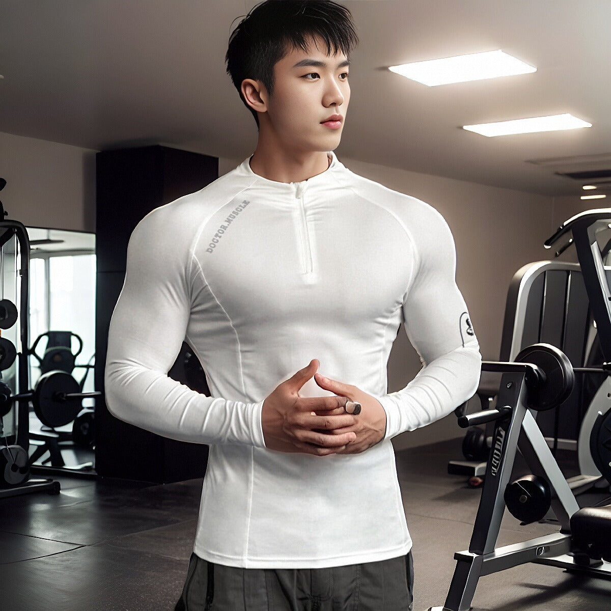 American Casual Zipper Sports Autumn And Winter Workout Clothes