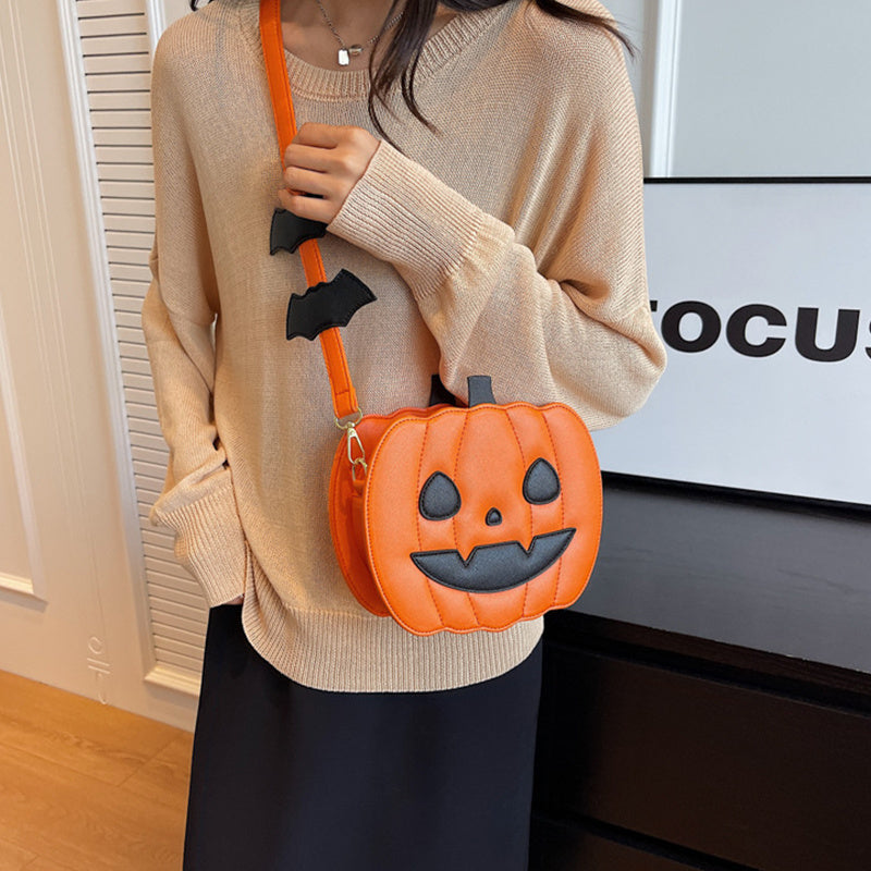 Halloween Pumpkin Cartoon Shoulder Crossbody Bag