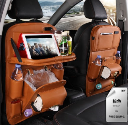 PU Leather Multifunction Car Storage Hanging Bag