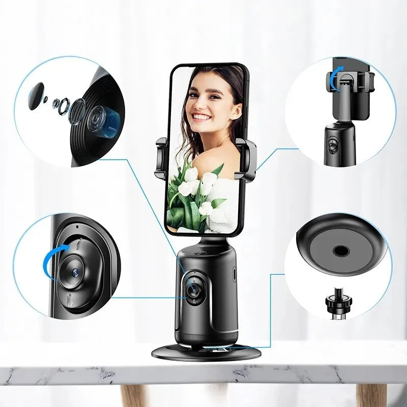 360 AI Smart Gimbal Face Tracking Auto Smartphone Holder