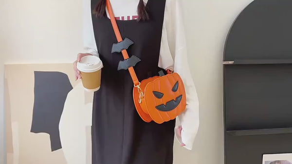 Halloween Pumpkin Cartoon Shoulder Crossbody Bag