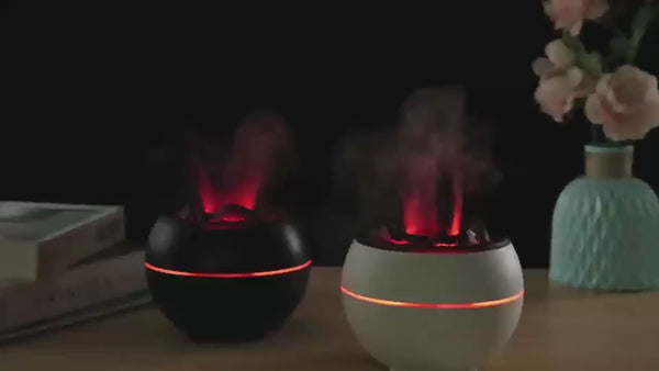 Flame Aroma Diffuser Household Desk Aromatherapy Humidifier