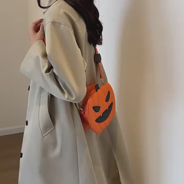 Halloween Pumpkin Cartoon Shoulder Crossbody Bag